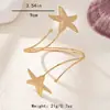 Tendencia de Moda de Venta Caliente Europea y Americana Diseño de Nicho Pulsera de Brazo de Estrella de Mar Adecuada para que las Mujeres la Usen en Vacaciones de Verano en la Playa