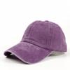 Gorra de béisbol lavada de algodón puro estilo coreano para hombre y mujer, estilo torre, estilo vaquero antiguo, informal, con parte superior suave y alero curvo, con lengüeta de pato.