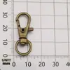 [Yuku] Hebilla de Puerta Giratoria de 12x33 mm con Chapado de Seis Colores del Fabricante Llavero Giratorio Accesorios para Joyería de Aleación DIY