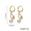 Pendientes de gota de aceite con ojo de diablo de personalidad para mujer transfronterizos, pendientes de serpiente pequeña de hip-hop Joker, joyería de temperamento al por mayor