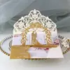 Cartão de Cumprimentos Estéreo Rosa para Casamento Cartão de Dia dos Namorados Convite Pó Glitter para Casamento Dourado Convite Estoque Pronto