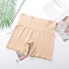 Novas Boxer de Cintura Média Feminina Levanta Quadril e Disfarça Barriga Macia Respirável Segunda Pele Anti-Transparência Roupa Íntima Tripla