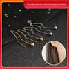 Ins estilo elegante aço inoxidável grânulo redondo brincos longos brincos de sentido avançado nicho simples titânio aço tassel brincos