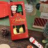 Juego de Vajilla Navideña al por Mayor Transfronterizo Muñeco Grande de Papá Noel Cuchara Tenedor Vajilla Linda Infantil Caja de Regalo