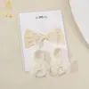 Conjunto Europeu e Americano de Acessórios de Cabelo Infantis Transfronteiriços, Faixa Larga Macia, Meias, Laço para Bebê, Touca de Proteção de Fontanela