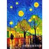 Ventas Directas de Fábrica Pintura de Diamantes 5D Diamante Completo Serie de Pintura al Óleo Cielo Estrellado Bordado de Diamantes DIY Diamante Redondo Punto de Cruz Pegamento de Diamante Hecho a Mano