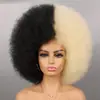 Peluca para Mujer Africana, Tocado, Afro Esponjoso Pequeño Rizado, Se Pueden Seleccionar Más Colores de la Imagen, Peluca Afro