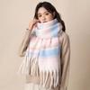 Cachecol Atmosférico de Luxo Milaad para Mulheres, Novo Estilo Coreano Inverno 2026 Cachecol Versátil Espesso de Mohair para Outono