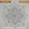 Abajur de PU Estilo Francês Redondo Imitação de Gesso Lâmpada Combinada Piscina Teto Esculpido Decoração Suporte de Lâmpada Mosaico Vazado
