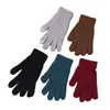 Guantes de Punto Táctiles para Adultos, Nuevos de Invierno, Protección contra el Frío para Exteriores, Estudiantes, Color Sólido, Guantes Cálidos para Hombre, Procesamiento y Venta al por Mayor