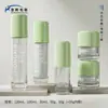Em estoque novo material de embalagem de frasco de vidro cosmético frasco de loção com pump de 100ml frasco vazio de sérum com fundo grosso frasco de creme de 50g