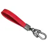 Chaveiro de carro de couro personalizado metal criativo fivela de cachorro fofo anel de chaveiro de couro acessórios pequeno anel pingente
