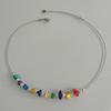 Collar de grava colorida de diseño nicho para mujer lujo ligero estilo frío ins accesorios dulces geniales nueva cadena para clavícula 2023