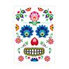 Pegatinas Impermeables de Halloween Transfronterizas Pegatinas Faciales de Mascarada Pegatinas Faciales Pegatinas de Tatuaje Mexicanas del Día de Muertos