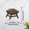 Nuevos parches de tela bordada estilo viaje para exteriores con adhesivo termofusible para tiendas de campaña de camping, mapas, parrillas de barbacoa y decoración de ropa