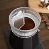 Nova Cafeteira Moka Transparente para Uso Transfronteiriço, Compactador de Café Tipo Engrenagem, Coletor de Pó de Café, Acessórios para Cafeteira Italiana Doméstica