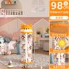 Barril de Almacenamiento de Muñecas Muñeca de Peluche para Niños Barril de Muñecas Artefacto para Acabar para Sala de Estar Cremallera Transparente con Tapa Barril Redondo