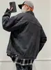 Chaqueta de mezclilla retro americana para hombre, chaqueta casual de moda de alta calle para otoño, holgada y elegante, top versátil para adolescentes