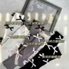 Calcetines de Punto para Pantorrilla Estilo Otoño e Invierno Calentadores de Piernas Estilo Ballet con Lazo Blanco Calentadores de Piernas Sueltos Blancos Calentadores de Piernas Sueltos Versátiles