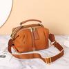 Bolso Boston transfronterizo 2023 Nuevo bolso de cuero genuino para mujer de cuero suave estilo occidental bandolera de hombro Bolsos bolso de mano
