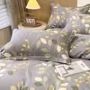 Funda de almohada simple de algodón para otoño e invierno, acolchada, lijada, funda individual para almohada 48*74 cm, funda de almohada de algodón un par