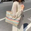 Bolsa de Playa para Mujer 2026 Nueva Bolso de Gran Capacidad para el Trabajo Versátil Bolso de Hombro para Primavera y Verano Bolso para Estudiante Universitario