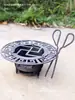 Estufa de Carbón de Hierro Fundido, Horno de Hierro Fundido, Estufa de Carbón, Estufa de Carbón para Olla Seca, Estufa de Fundición, Estufa de Carbón para Ceremonia del Té, Brasero Pequeño de Carbón, Olla Caliente Pequeña, Hoguera
