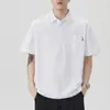 Roupa Masculina Fengshe / Novo Design Masculino Verão 2026 Camisa Polo Manga Curta com Gola Reversível
