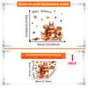 Múltiples Pegatinas de Ventana de la Serie Cosecha de Calabazas de Otoño para Puertas y Ventanas de Cristal, Calcomanías de Cristal de Adhesión Estática con Visibilidad Doble Cara