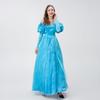 Disfraz de Cenicienta para Halloween, vestido de princesa Cenicienta con hombros descubiertos, disfraz de cosplay para tienda nocturna.