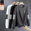 Otoño e Invierno 2025 Nueva Popular Sudadera Solona para Hombre de Terciopelo sin Capucha de Invierno de Manga Larga Cuello Redondo Talla Grande Gruesa Ropa Exterior