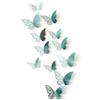 Papel reflectante de espejo 3D estéreo transfronterizo pegatinas de pared de mariposas huecas con láser fiesta navideña diseño para el hogar fábrica en stock