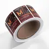 Adesivos de garrafa de PVC com impressão personalizada, etiquetas de embalagem em rolo de papel especial, adesivos de logotipo publicitário em papel couché