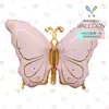 Novos balões de folha de alumínio em formato de borboleta fosca estilo INS, adereços de decoração para festas de animais, brinquedos para crianças