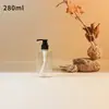 Botellas de Plástico Vacías de Hombro Plano 250ml 300ml 500ml Botellas de Relleno para Champú Botellas de Plástico PET Botellas Vacías para Gel Antibacterial