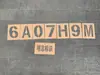 Plantilla de pintura en aerosol con palabra hueca, plantilla alfanumérica para espacio de estacionamiento, molde de número de ampliación de matrícula de camión publicitario