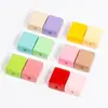 Macarrón acrílico color sólido rectangular cuentas sueltas agujero recto cuentas cuadradas lisas accesorios para pulsera DIY venta al por mayor