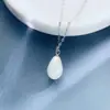 Collar Estilo Coreano Normcore de Plata de Ley S925 con Cuentas de Cristal y Perlas de Imitación Cadena para Clavícula Joyería Popular de Venta Transfronteriza Suministro Directo