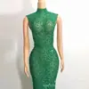 Vestido Longo de Baile Europeu e Americano de Alta Qualidade com Fenda e Strass 2025 Vestido de Diamante para Mãe da Noiva Vestido de Festa