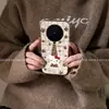 Adecuado para funda de teléfono móvil Vivox300 con diseño elegante, Vivox200Pro con cordón, 100 Estrellas Estampado de Leopardo, Kitty