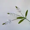 Manojo de Flores de Lavanda Simuladas Flor Falsa Estilo Pastoral Decoración para el Hogar Interior Varilla de Plástico Manojo de Salvia Flor Simulada
