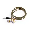 Comercio Exterior Nuevo Cableado Cable de Auriculares con Control por Cable y Micrófono Tapones para los Oídos Auriculares con Subwoofer Potente Auriculares Intraurales Cable Trenzado Auriculares con Cable