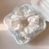 Scrunchie com vibe feminina, elástico de cabelo coreano fofo, acessório de cabelo estilo preguiçoso oversized, faixa de cabelo para coque