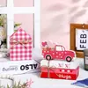 Decoraciones de Escritorio para el Día de San Valentín Artesanías de Madera Bandeja Elegante y de Moda Decoración Señalización Creativa para Fiestas