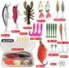 Kit Completo de Iscas Artificiais Spinnerbait Minnow Rã Isca Macia Todas as Camadas de Natação Transfronteiriço