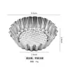 Fabricante Acero Inoxidable Molde para Tartaleta de Huevo Cocina Molde Anillo para Pastel de Manzana Hogar Molde para Pastel de Arroz al Vapor Molde para Pastel Venta al por Mayor