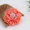 Fabricante Europeu e Americano Tiktok Chapéu de Lã Fina Flor de Seda Flor Pena Acessórios de Vestuário Broche Joia Peônia de Chiba