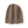 Chapéu de cashmere para mulheres, espessado para outono e inverno, gorro de tricô, chapéu oversized, chapéu para clima frio, chapéu para ciclismo ao ar livre, chapéu quente