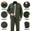 Camisa de Verano Ropa de Trabajo Traje Hombres Algodón Puro Exterior Protección Laboral Ropa de Trabajo Delgada Mujeres Fábrica Verde Militar Ropa de Entrenamiento Militar Logo