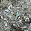 Edición limitada de invierno lentejuelas mágicas de copo de nieve joyería para uñas polarizada material de copo de nieve colorido de 4 mm cáñamo de flujo DIY hecho a mano